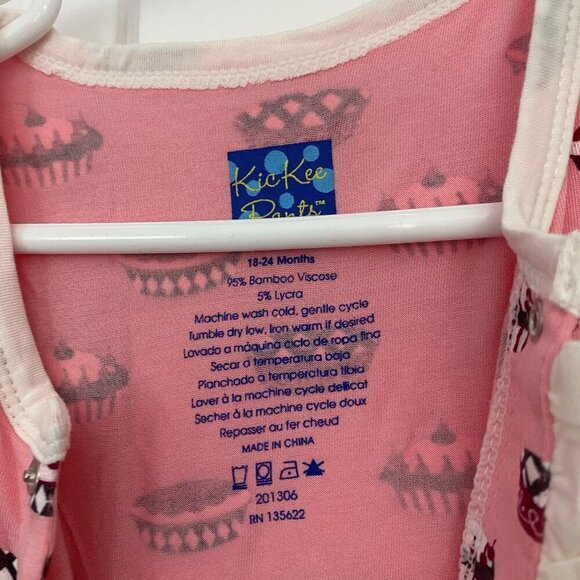 NWT Kickee Pants Ruffle Footie Pink Lotus Pie 18-24 months snap - Picture 7 of 8
